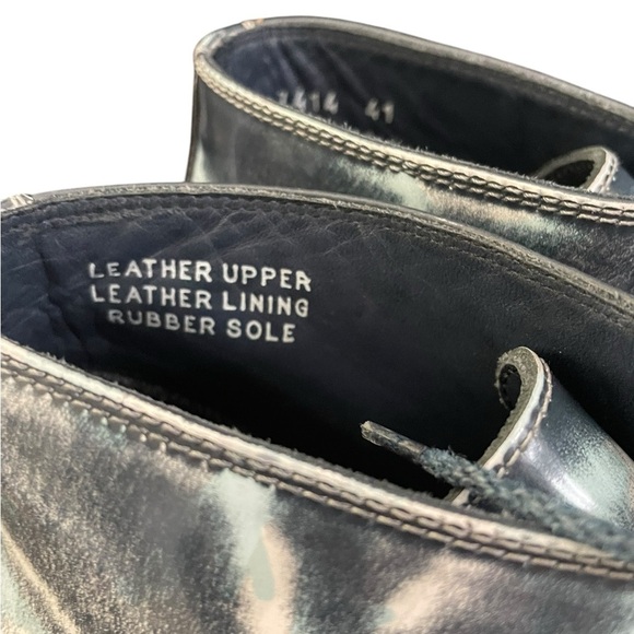 Calzoleria Toscana Handmade Leather Italy Lug Sole Chukka Boots‎ Size 8 Designer main image 9